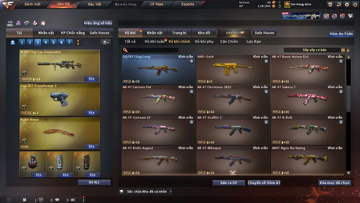 shop acc cf uy tin gia re